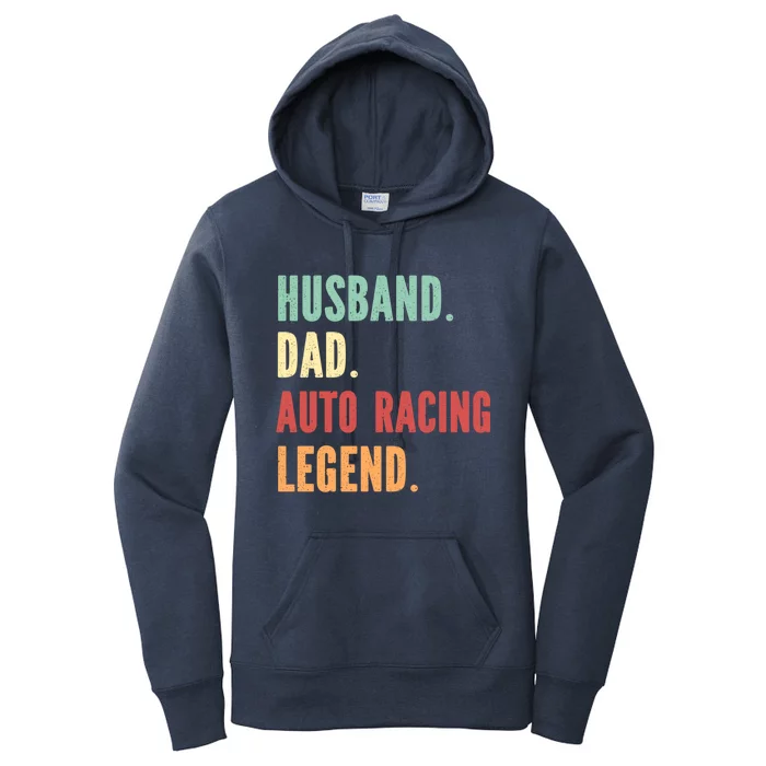 Auto Racing Athlete Dad Husband Father Gift Women's Pullover Hoodie