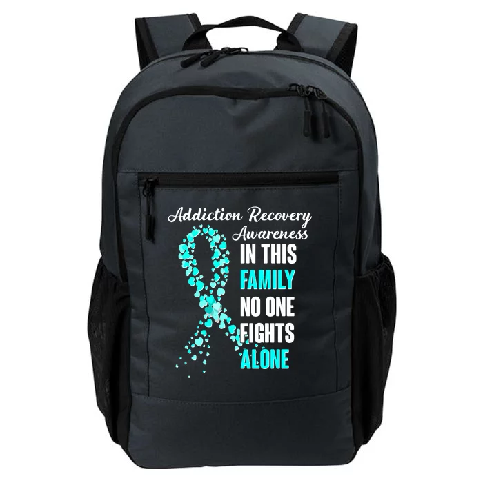 Addiction Recovery Awareness In This Family No One Fight Alone Daily Commute Backpack