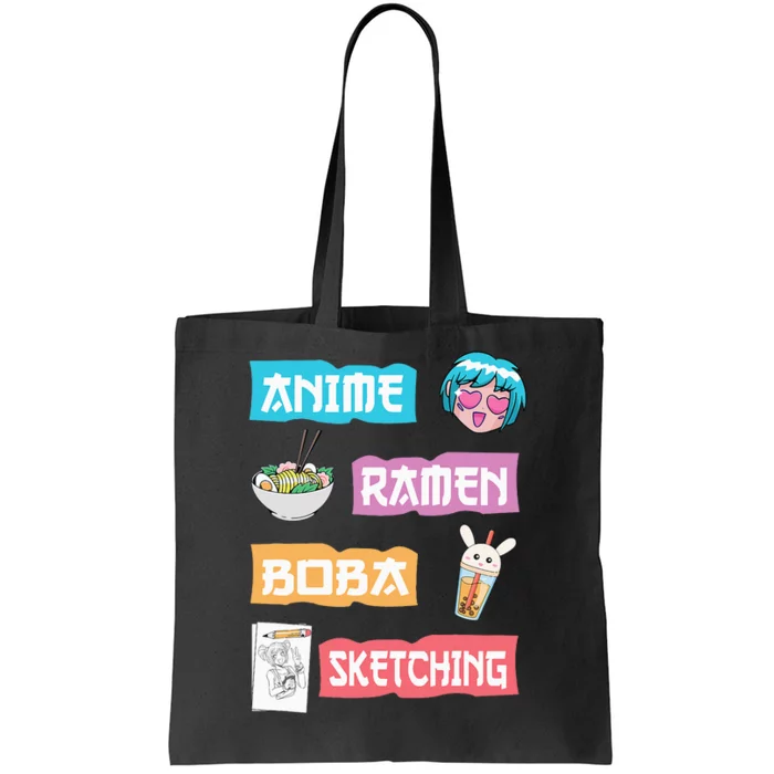 Anime Ra Boba Sketching  Kawaii Anime Lover Merch Gift Tote Bag