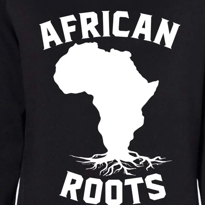 African Roots Black History Month Africa Map Descendants Gift Womens California Wash Sweatshirt