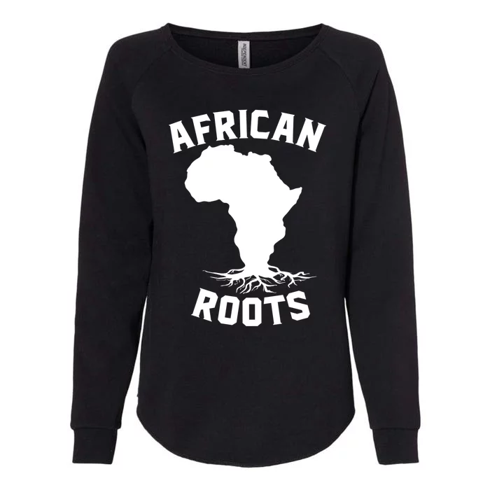 African Roots Black History Month Africa Map Descendants Gift Womens California Wash Sweatshirt