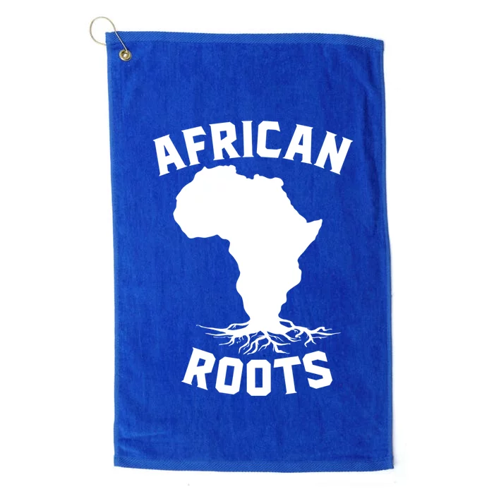 African Roots Black History Month Africa Map Descendants Gift Platinum Collection Golf Towel