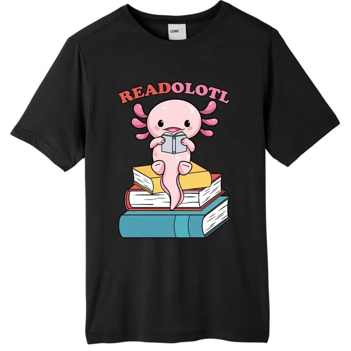 Axolotl Read Book ChromaSoft Performance T-Shirt