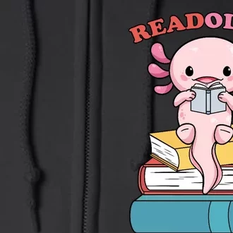 Axolotl Read Book Full Zip Hoodie