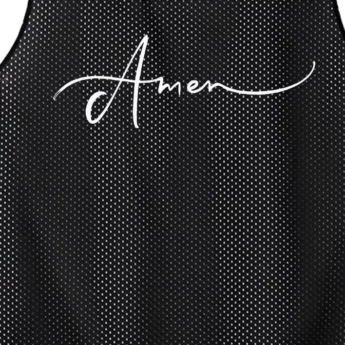 Amen Religious Biblical Prayer Protestant Catholic Blessings Mesh Reversible Basketball Jersey Tank