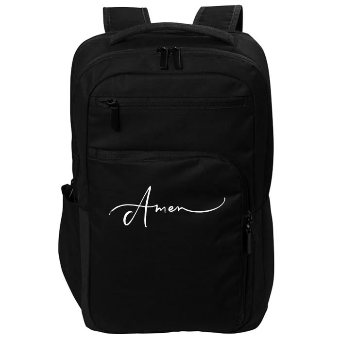 Amen Religious Biblical Prayer Protestant Catholic Blessings Impact Tech Backpack