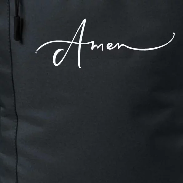 Amen Religious Biblical Prayer Protestant Catholic Blessings Daily Commute Backpack