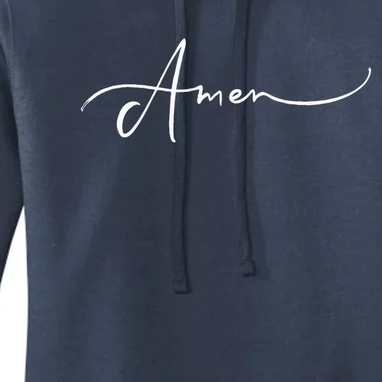 Amen Religious Biblical Prayer Protestant Catholic Blessings Women's Pullover Hoodie