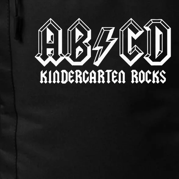 ABCD Rocks Back To School Kindergarten Rocks Funny Teacher Daily Commute Backpack