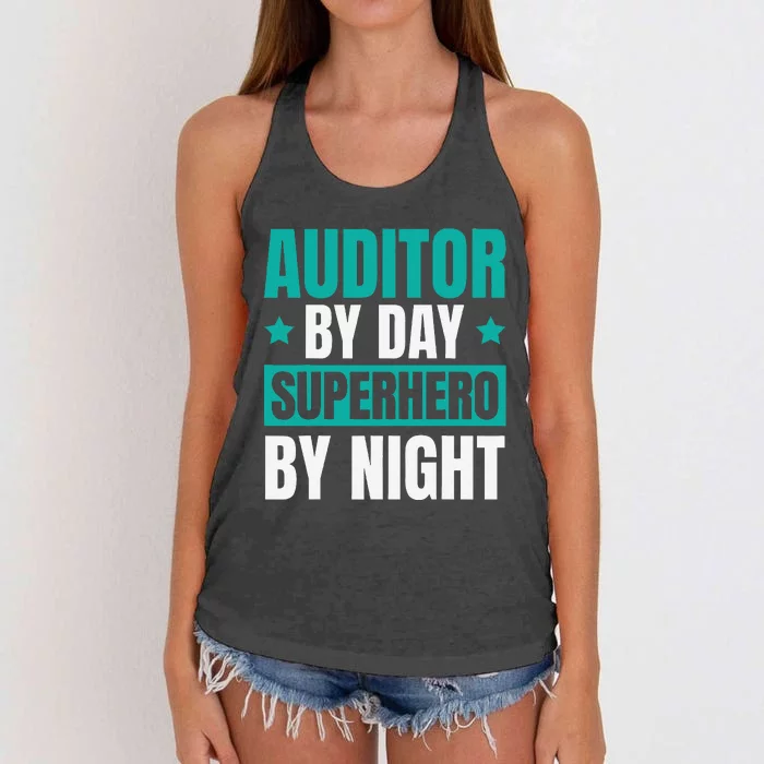 Auditor Review Compliance Finance Auditor Women's Knotted Racerback Tank