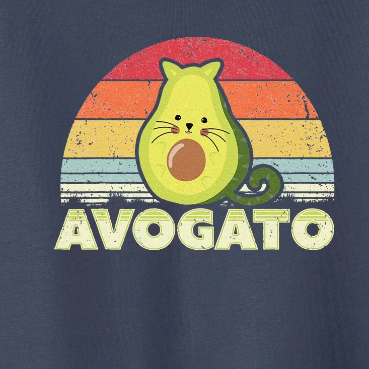 Avogato, Retro Cat Avocado, Cinco De Mayo Toddler T-Shirt