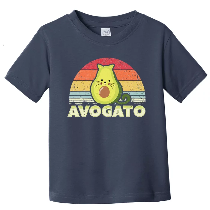 Avogato, Retro Cat Avocado, Cinco De Mayo Toddler T-Shirt