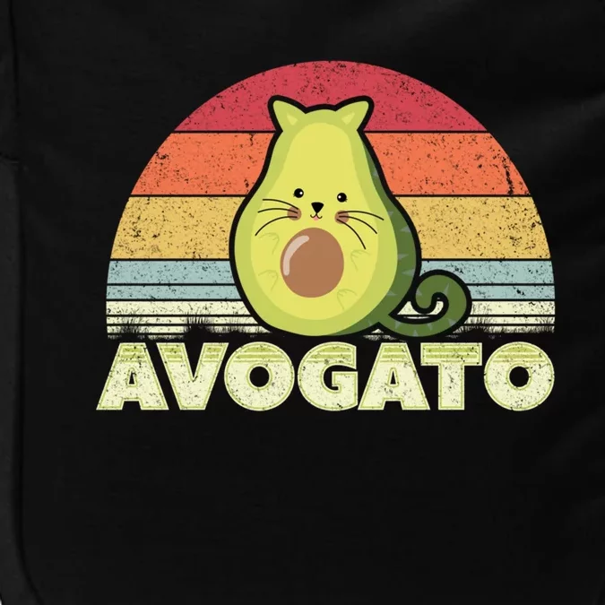 Avogato Retro Cat Avocado Cinco De Mayo Gift Impact Tech Backpack