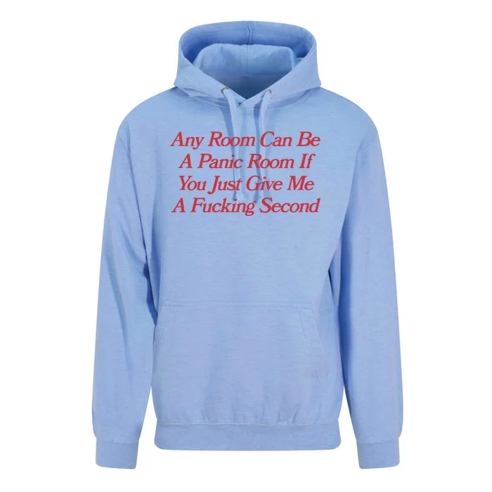 Any Room Can Be A Panic Room If You Just Give Me A Fucking Second Unisex Surf Hoodie