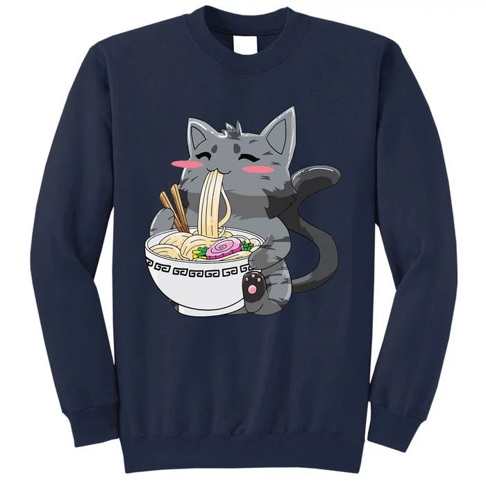 Anime Ramen Cat Kawaii Neko Gift Tall Sweatshirt