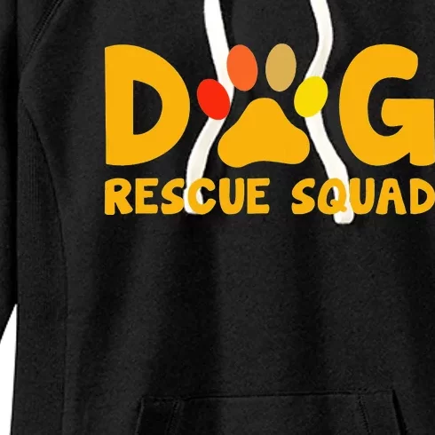 Animal Rescue Cute Animal Shelter Dog Rescue Squad Women's Fleece Hoodie