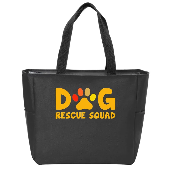 Animal Rescue Cute Animal Shelter Dog Rescue Squad Zip Tote Bag