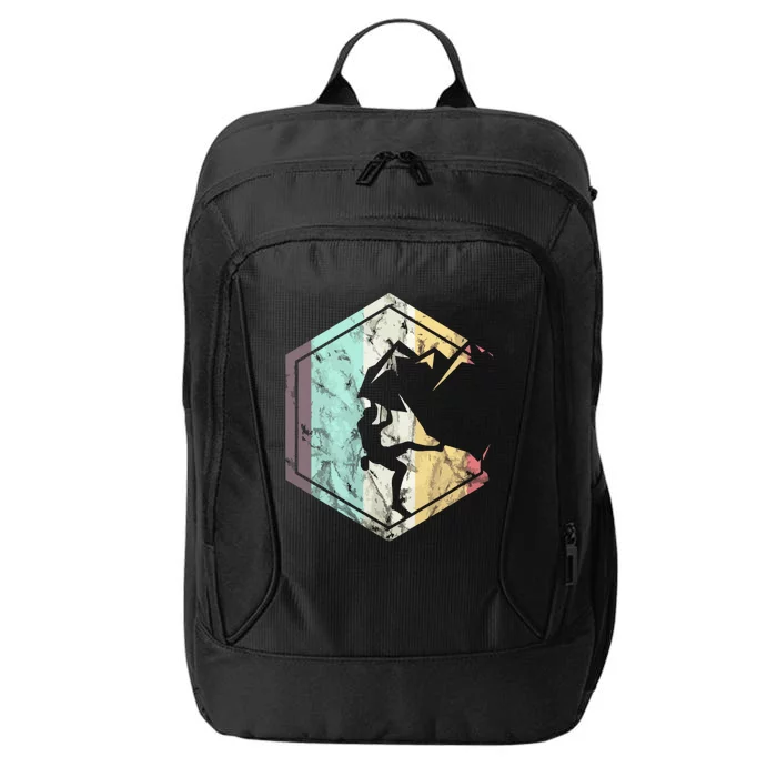 Awesome Rock Climbing Retro Mountain Climber Hiker Alpinism City Backpack