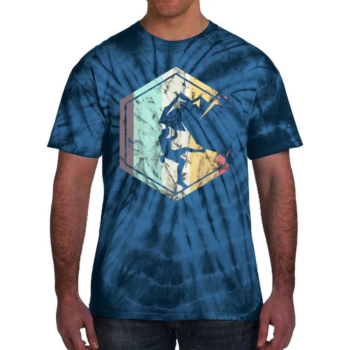 Awesome Rock Climbing Retro Mountain Climber Hiker Alpinism Tie-Dye T-Shirt