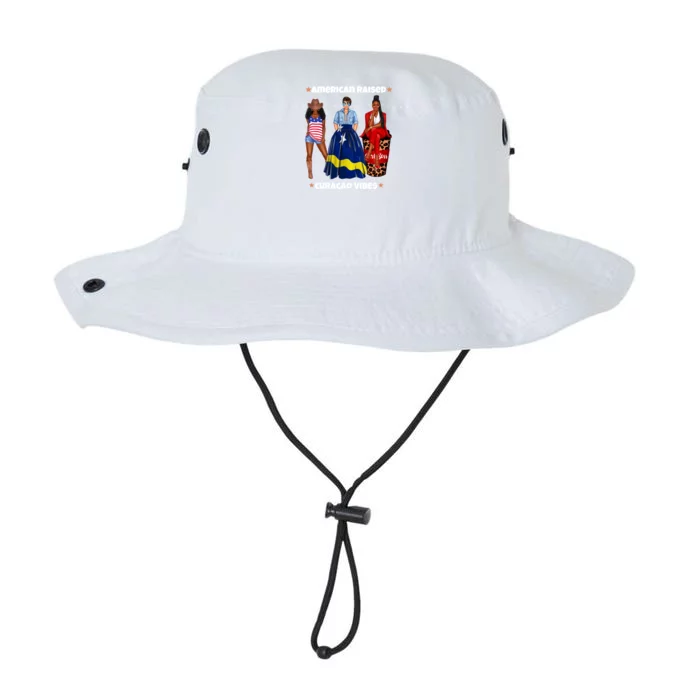 American Raised Curacao Vibes Born In South America Dna Meaningful Gift Legacy Cool Fit Booney Bucket Hat