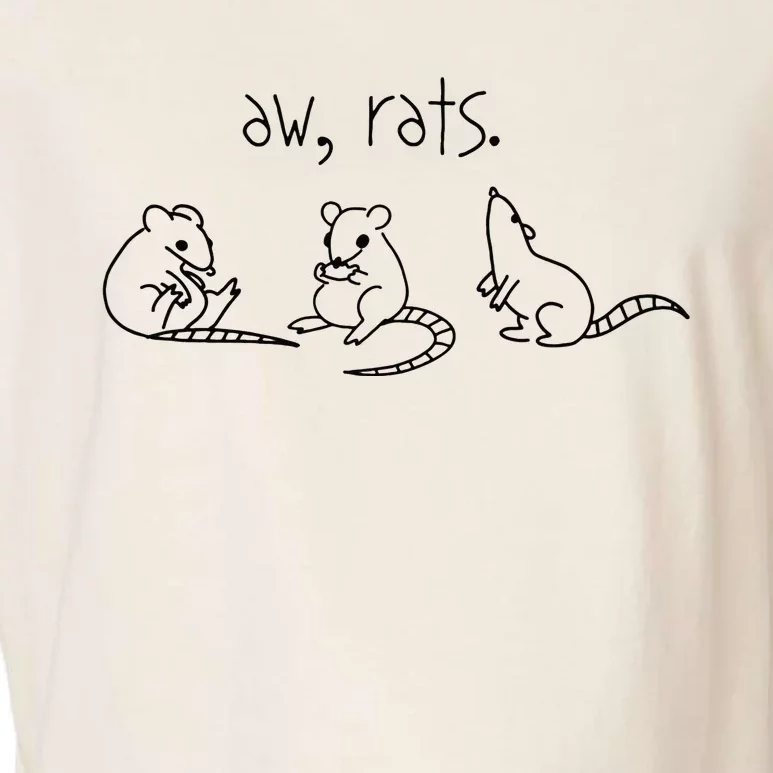 Aw Rats Cute Rat Trio Garment-Dyed Women's Muscle Tee