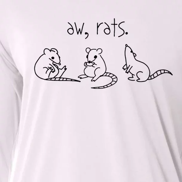 Aw Rats Cute Rat Trio Cooling Performance Long Sleeve Crew