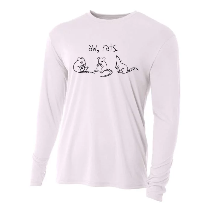 Aw Rats Cute Rat Trio Cooling Performance Long Sleeve Crew