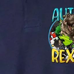 Autism Rex Cool Autism Awareness T Rex Design Softstyle Adult Sport Polo