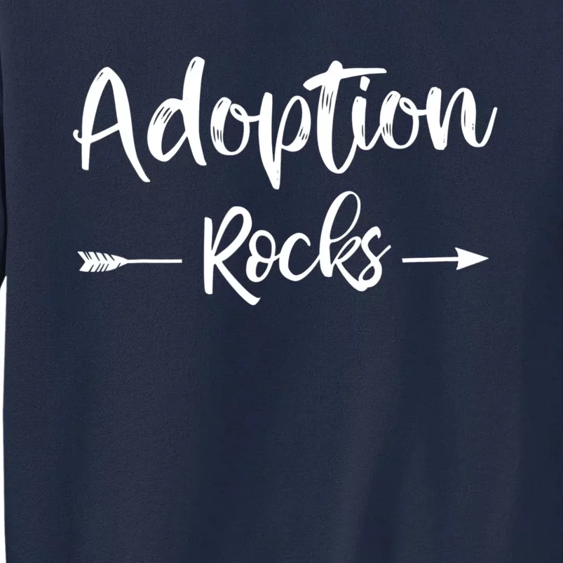 Adoption Rocks Cute Christian Adopt Adoption Day Family Tall Sweatshirt