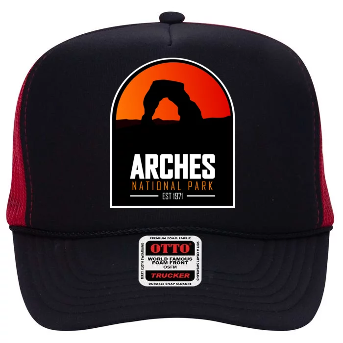 Arches National Park High Crown Mesh Trucker Hat