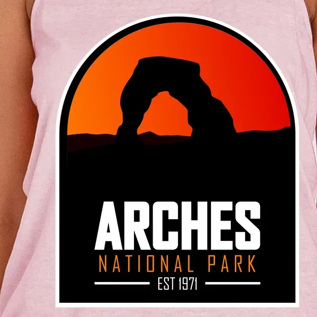 Arches National Park Women's Knotted Racerback Tank