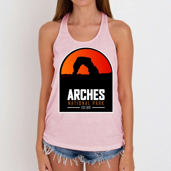 Arches National Park Women's Knotted Racerback Tank