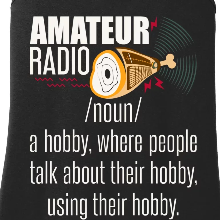 Amateur Radio Definition Gift Ham Radio Operator Enthusiast Gift Ladies Essential Tank