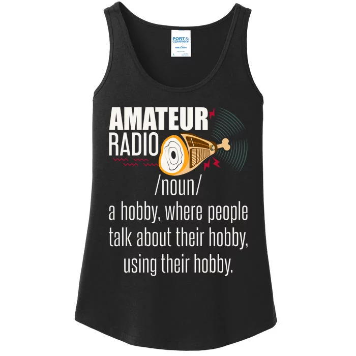 Amateur Radio Definition Gift Ham Radio Operator Enthusiast Gift Ladies Essential Tank