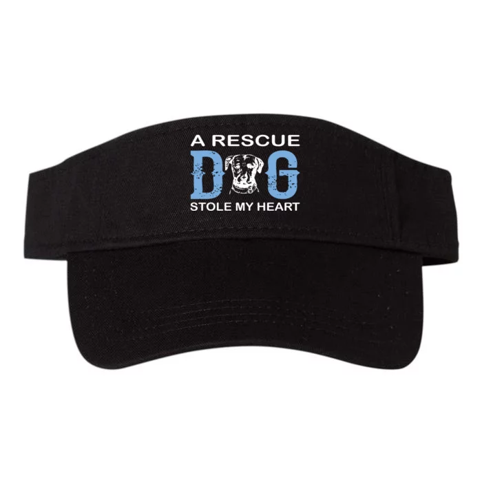 A Rescue Dog Stole My Heart Valucap Bio-Washed Visor