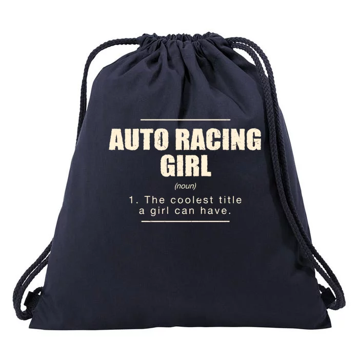 Auto Racing Definition Car Racing Adventure Sports Gift Drawstring Bag