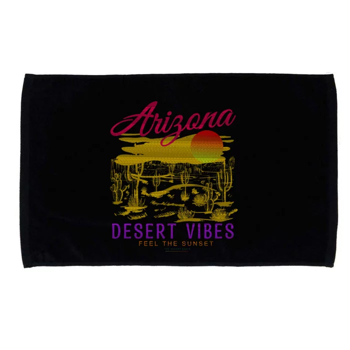 Arizona Retro Desert Vibes Microfiber Hand Towel