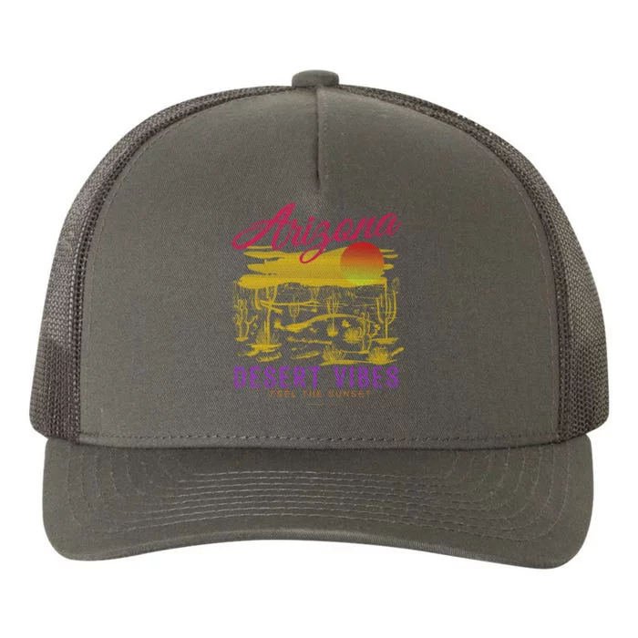 Arizona Retro Desert Vibes Yupoong Adult 5-Panel Trucker Hat