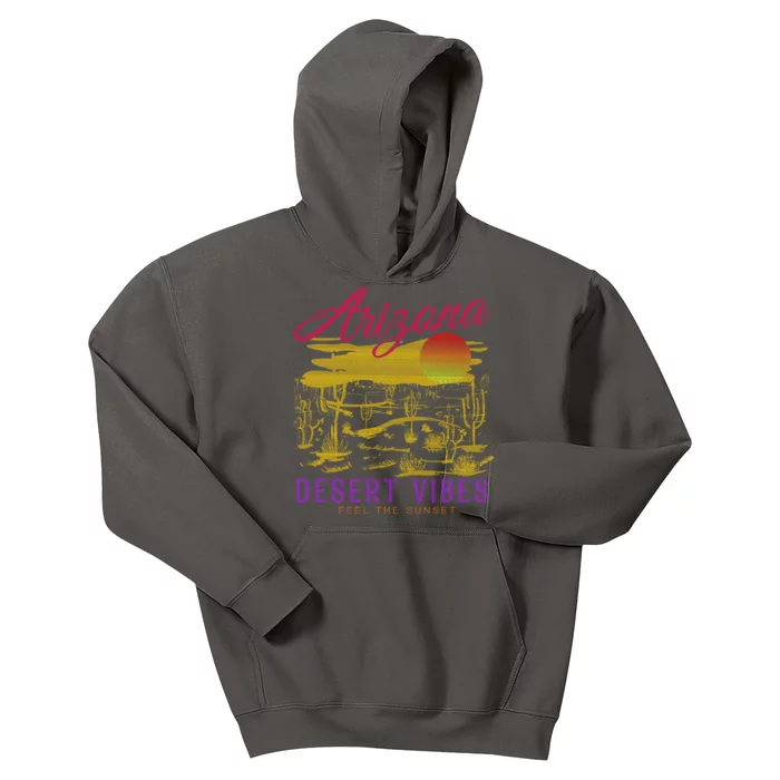 Arizona Retro Desert Vibes Kids Hoodie