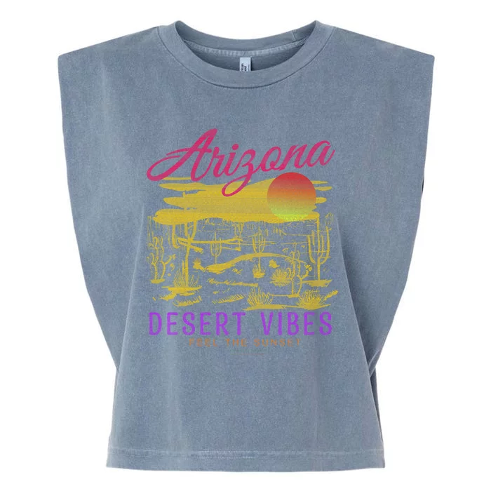 Arizona Retro Desert Vibes Garment-Dyed Women's Muscle Tee