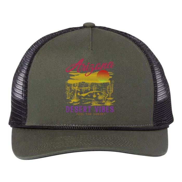 Arizona Retro Desert Vibes Retro Rope Trucker Hat Cap