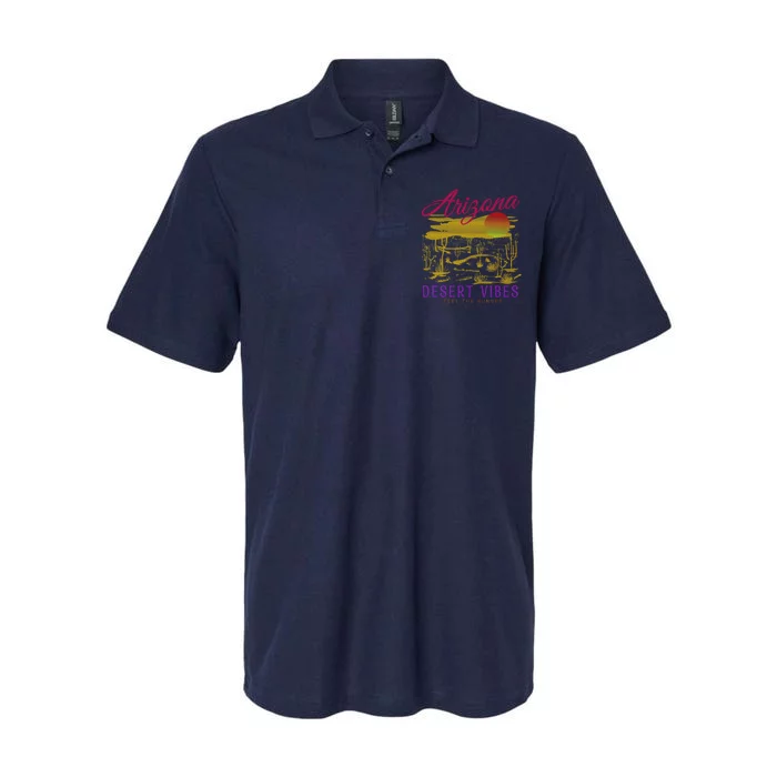 Arizona Retro Desert Vibes Softstyle Adult Sport Polo