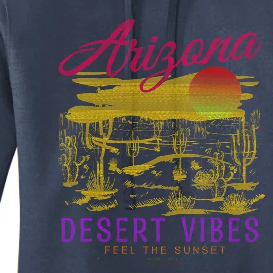 Arizona Retro Desert Vibes Women's Pullover Hoodie