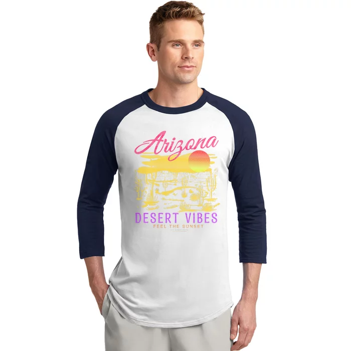 Arizona Retro Desert Vibes Baseball Sleeve Shirt