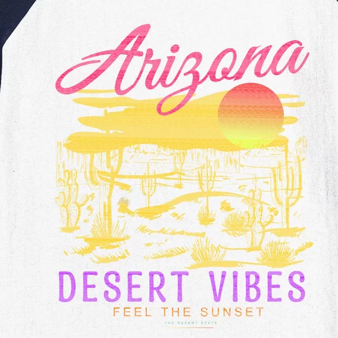 Arizona Retro Desert Vibes Baseball Sleeve Shirt