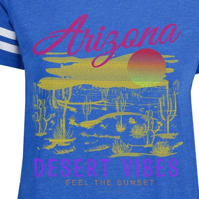 Arizona Retro Desert Vibes Enza Ladies Jersey Football T-Shirt