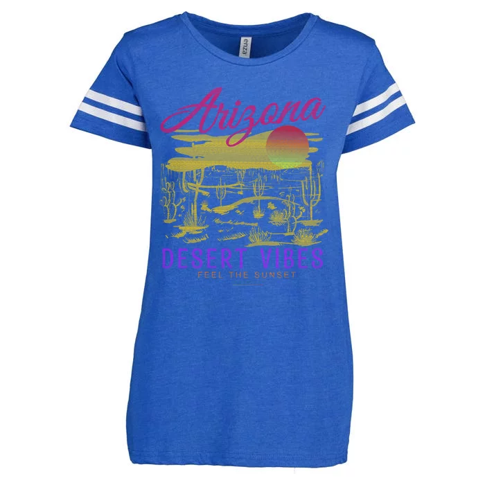 Arizona Retro Desert Vibes Enza Ladies Jersey Football T-Shirt