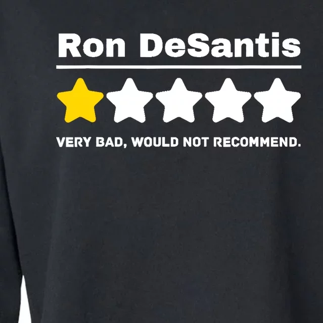 Anti-GOP Ron DeSantis Political Humor Funny Cropped Pullover Crew