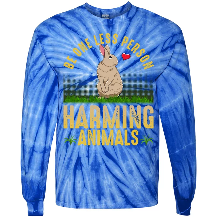 Animal Rights Don`t Harm Animals Giftagainst Animal Cruelity Gift Tie-Dye Long Sleeve Shirt