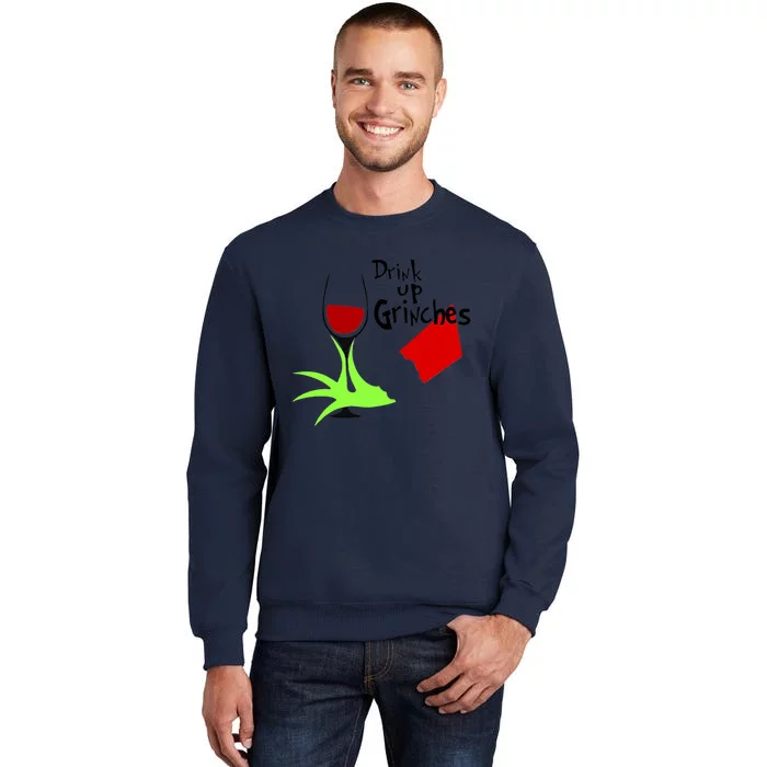 Amazing Retro Drink Up Grinches Christmas Tall Sweatshirt